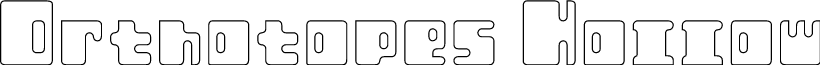 Orthotopes Hollow