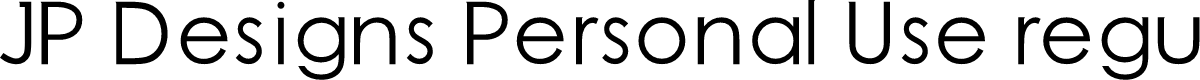 JP Designs Personal Use regular