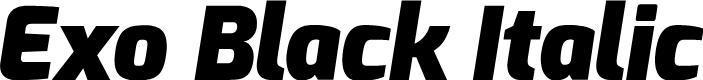 Exo Black Italic