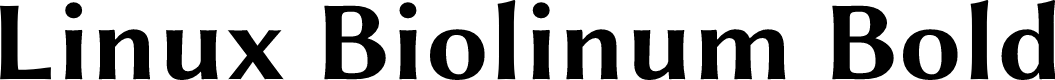 Linux Biolinum Bold