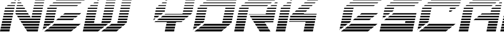 New York Escape Gradient Italic Italic