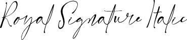 Royal Signature Italic
