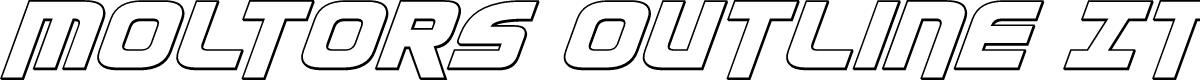 Moltors Outline Italic