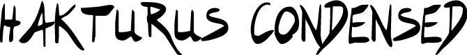 Hakturus Condensed