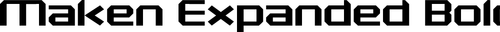 Maken Expanded Bold