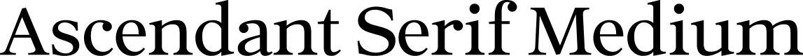 Ascendant Serif - Personal Use Medium
