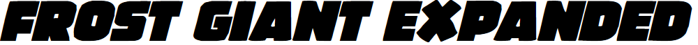 Frost Giant Expanded Italic