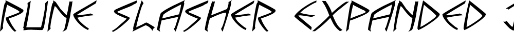 Rune Slasher Expanded Italic