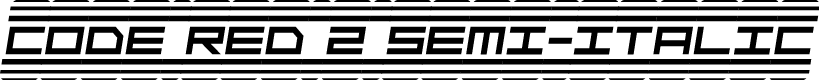 Code Red 2 Semi-Italic