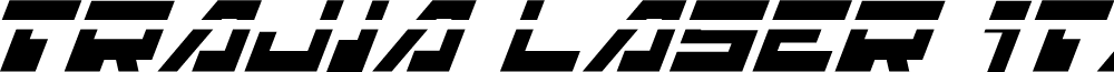 Trajia Laser Italic