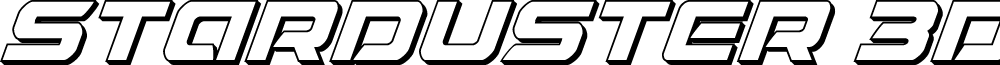 Starduster 3D Italic