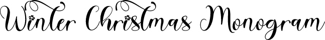 Winter Christmas Monogram