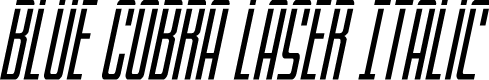 Blue Cobra Laser Italic