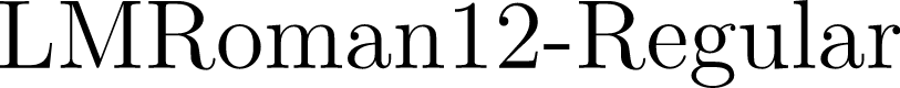 LMRoman12-Regular