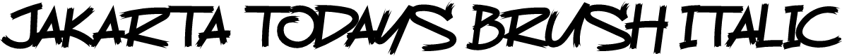 Jakarta Todays Brush Italic