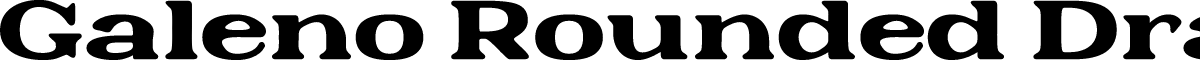 GalenoRoundedDrawn-Regular Demo