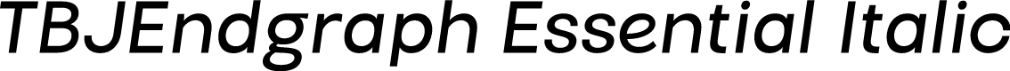 TBJEndgraph Essential Italic