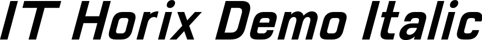 IT Horix Demo Italic