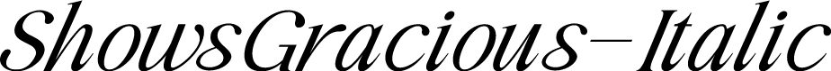 ShowsGracious-Italic