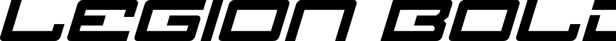 Legion Bold Italic