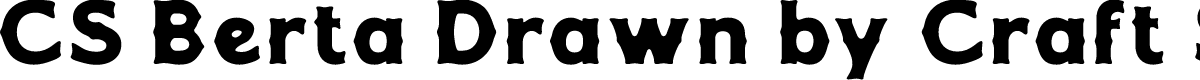 CSBertaDrawn-Regular Demo