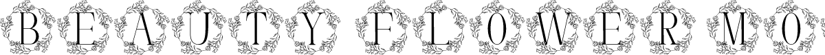 Beauty Flower Monogram