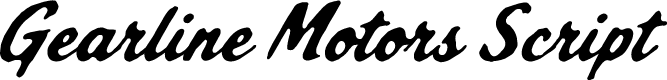 Gearline Motors Script Regular