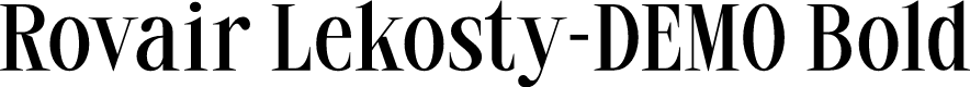 Rovair Lekosty-DEMO Bold