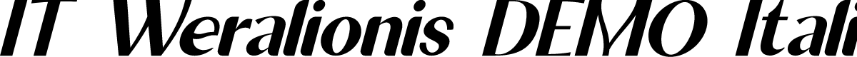 IT Weralionis DEMO Italic