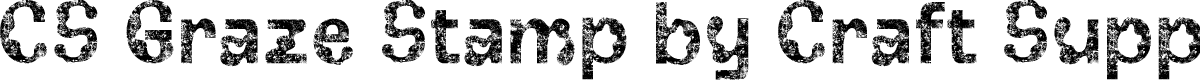 CSGrazeStamp-Regular Demo