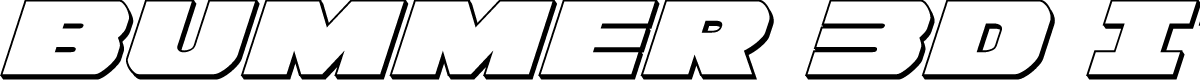 Bummer 3D Italic