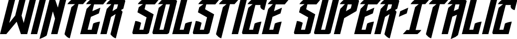 Winter Solstice Super-Italic