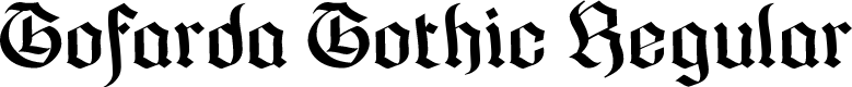 Gofarda Gothic Regular