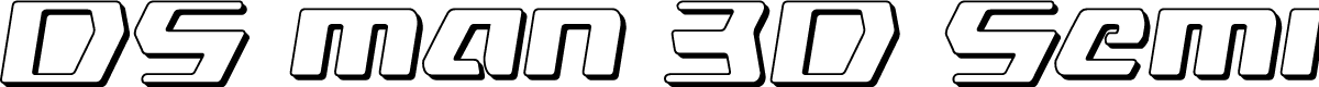 DS man 3D Semi-Italic