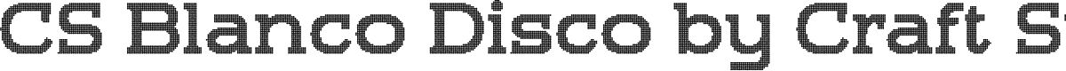 CSBlancoDisco-Regular Demo