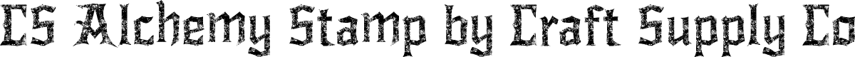 CSAlchemyStamp-Regular Demo