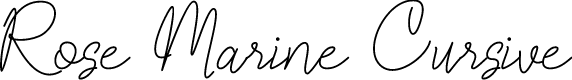 Rose Marine Cursive Tattoo