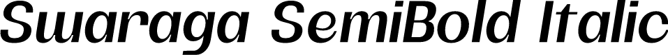 Swaraga Demo Semi Bold Italic