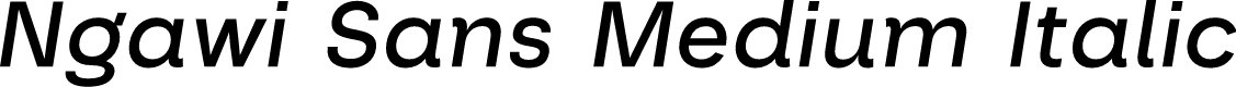 Ngawi Demo Medium Italic