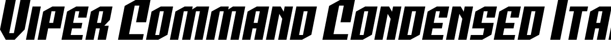 Viper Command Condensed Italic