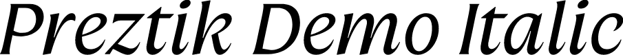 Preztik Demo Italic