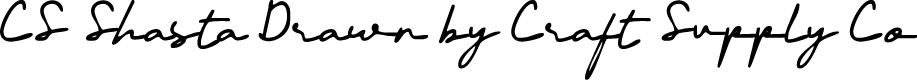 CSShastaDrawn-Regular Demo