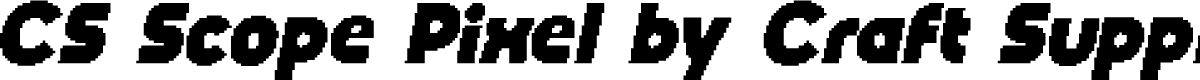 CSScopePixel-Regular Demo