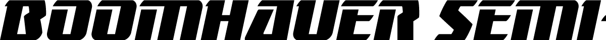 Boomhauer Semi-Italic