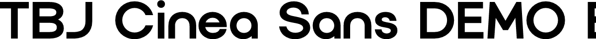 TBJ Cinea Sans DEMO Bold