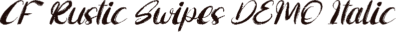 CF Rustic Swipes DEMO Italic