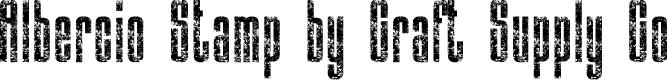 AlbercioStamp-Regular Demo