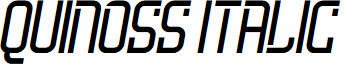 Quinoss Italic