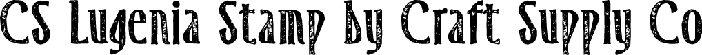 CS Lugenia Stamp Regular Demo