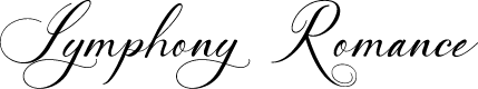 Symphony Romance Wedding Fancy Signature Calligraphy Script